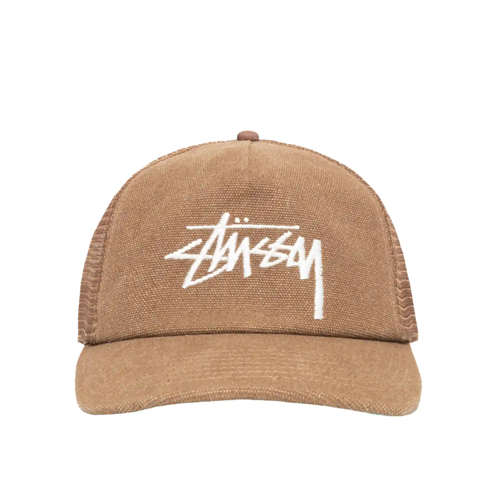 Stussy Md Big Stock Mesh Cap Ball Cap, brown — available at Norwood