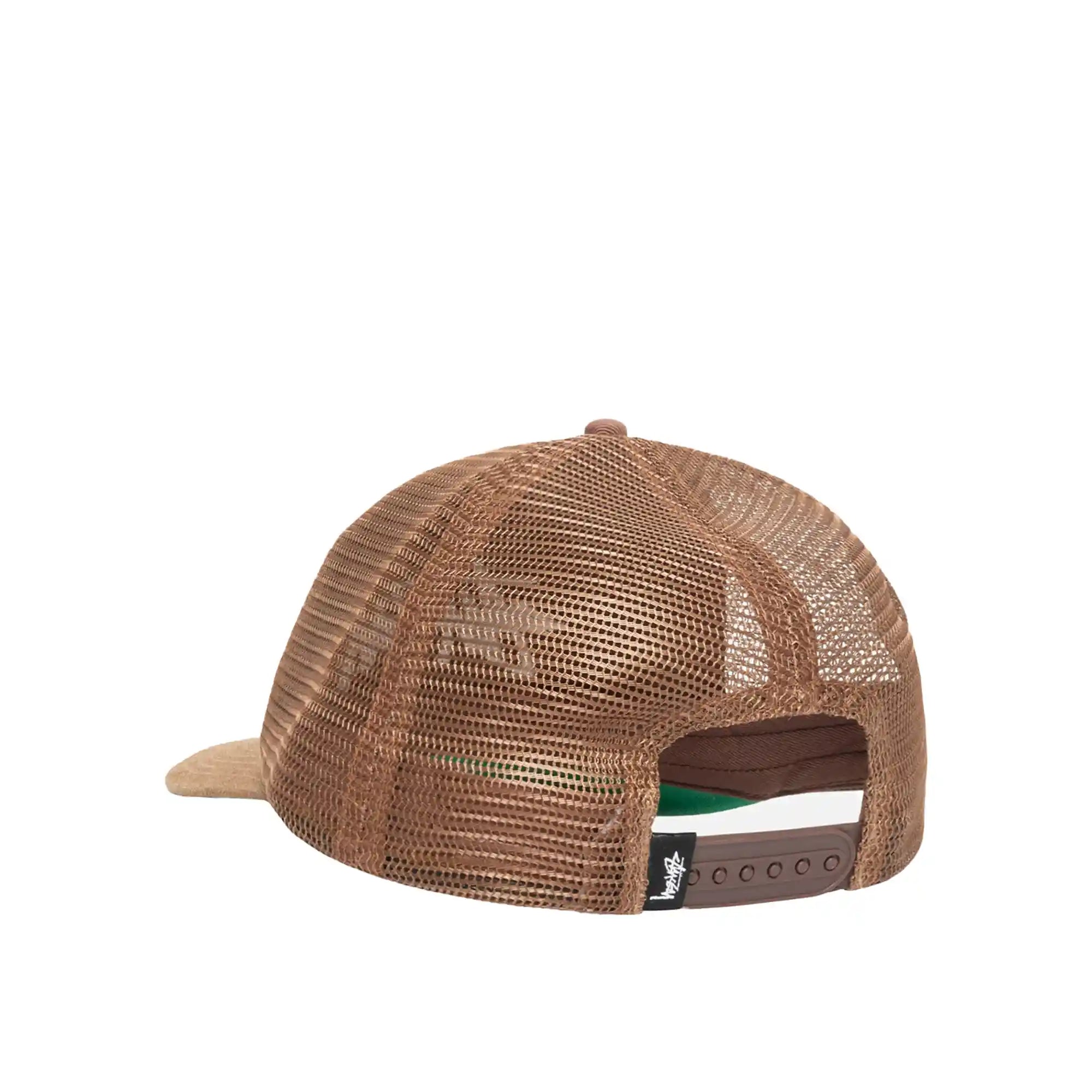 Stussy Md Big Stock Mesh Cap Ball Cap, brown — available at Norwood