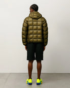 Stussy Midweight Hooded Puffer, olive — available at Norwood