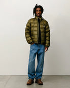 Stussy Midweight Puffer, olive — available at Norwood