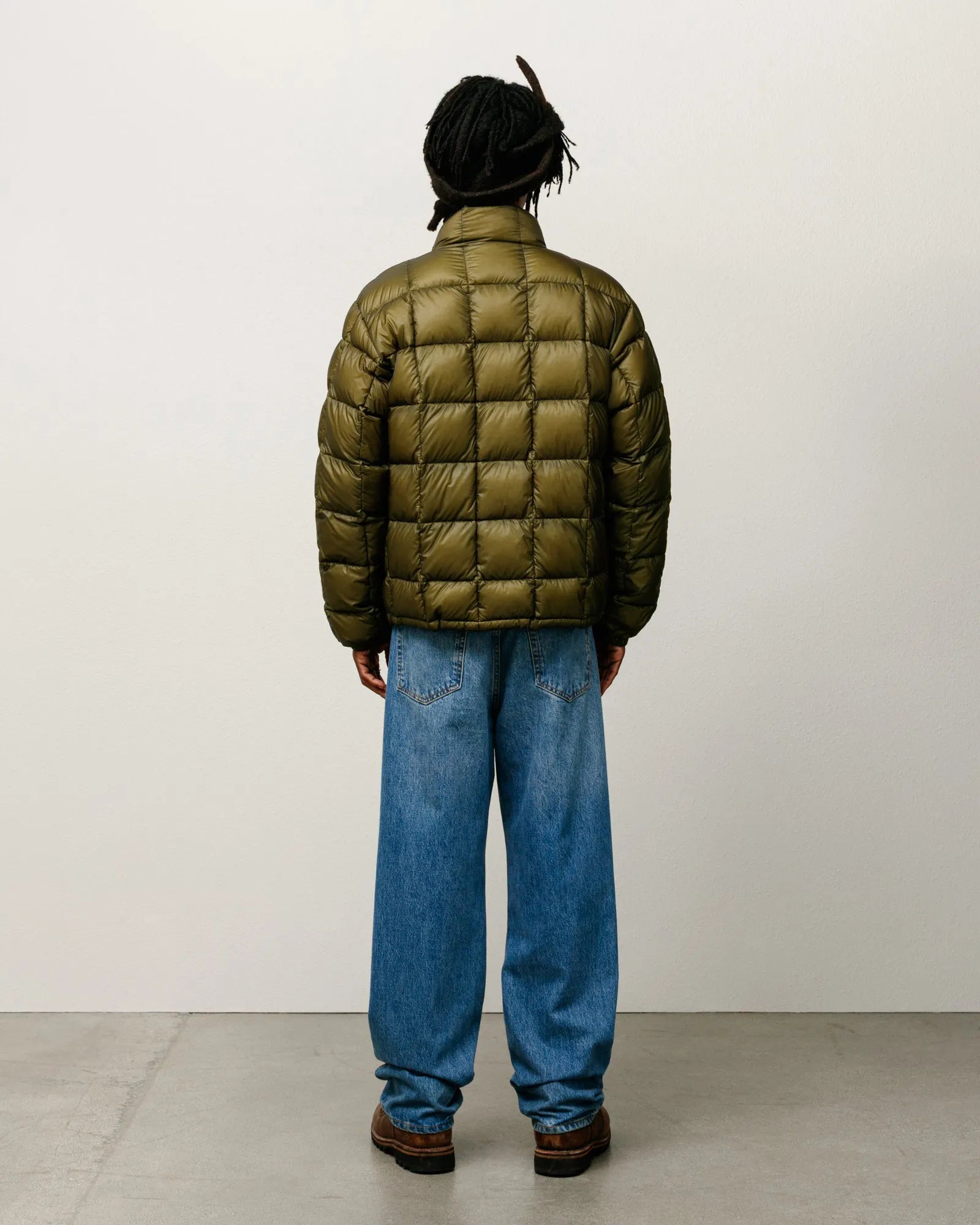 Stussy Midweight Puffer, olive — available at Norwood