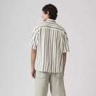 Levi's Dawson Pique Button Up Short Sleeve Shirt, leigh stripe vintage indigo — available at Norwood