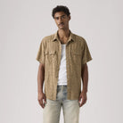 Levi's Relaxed Fit Short Sleeve Western Shirt, bran floral tiger — available at Norwood