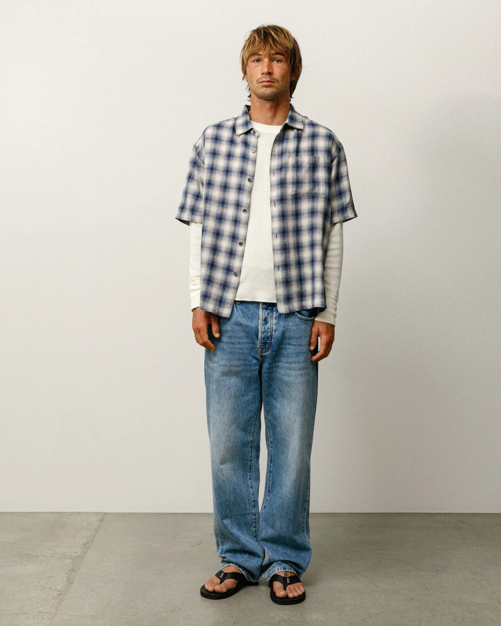 Stussy New Classic Jean Denim, indigo stone wash — available at Norwood
