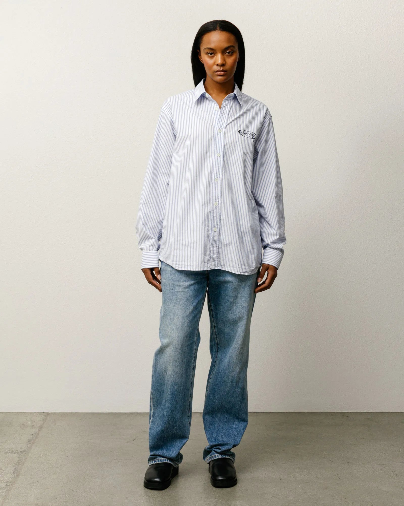 Stussy New Classic Jean Denim, indigo stone wash — available at Norwood