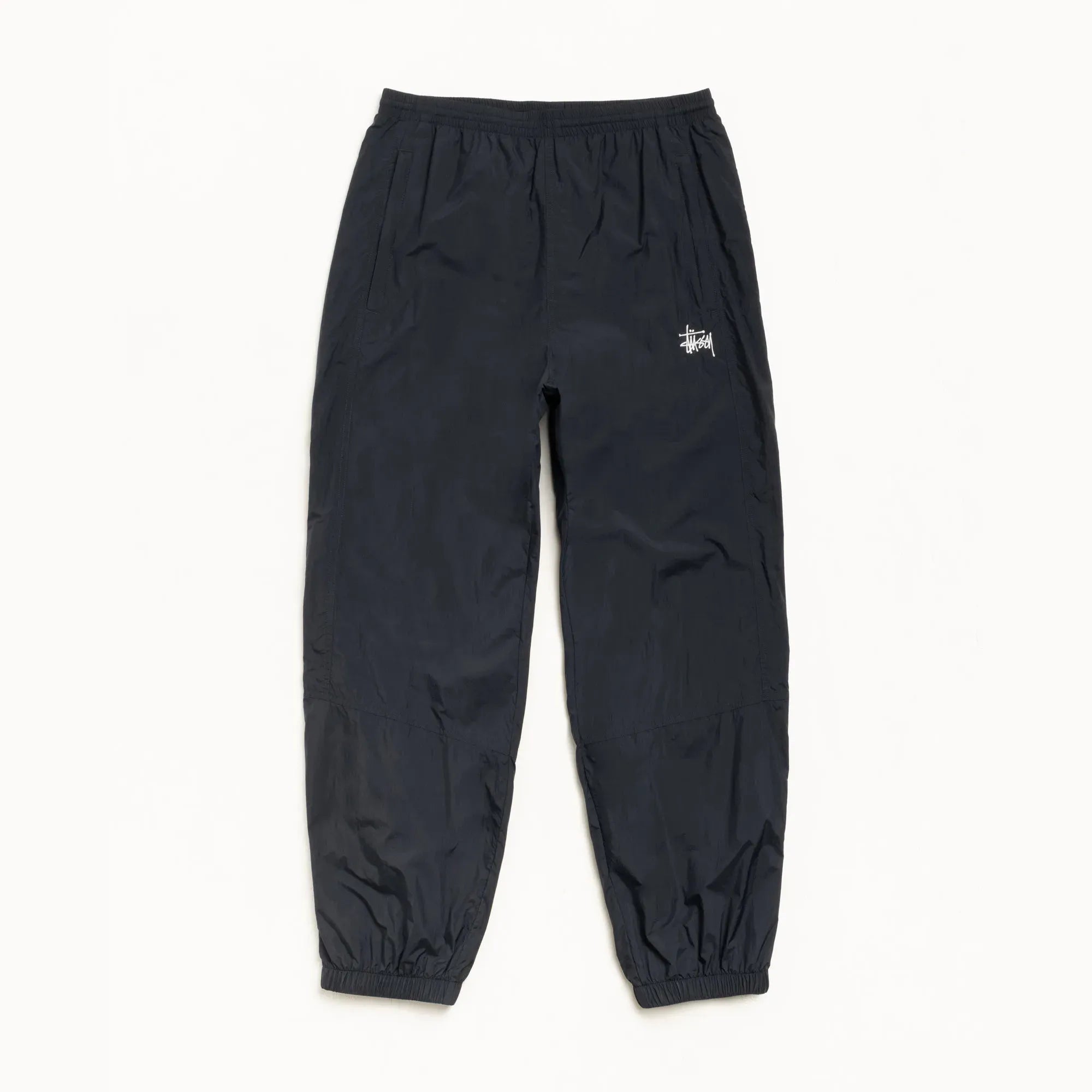 Stussy Nylon Track Pant, black — available at Norwood