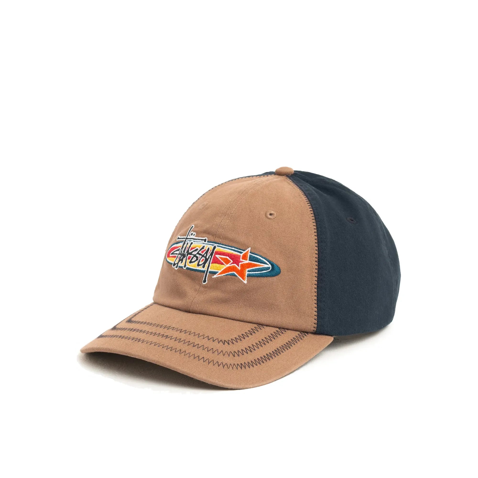 Stussy Oval Star Cap, brown — available at Norwood