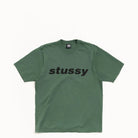 Stussy Shark Pigment Dyed Tee, pine — available at Norwood