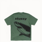 Stussy Shark Pigment Dyed Tee, pine — available at Norwood