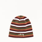 Stussy Smoothstock Striped Skullcap, brown — available at Norwood