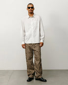 Stussy Standard Shirt, natural stripe — available at Norwood