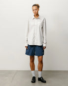 Stussy Standard Shirt, natural stripe — available at Norwood