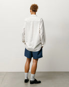 Stussy Standard Shirt, natural stripe — available at Norwood