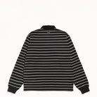 Stussy Pin Striped Rugby, black — available at Norwood