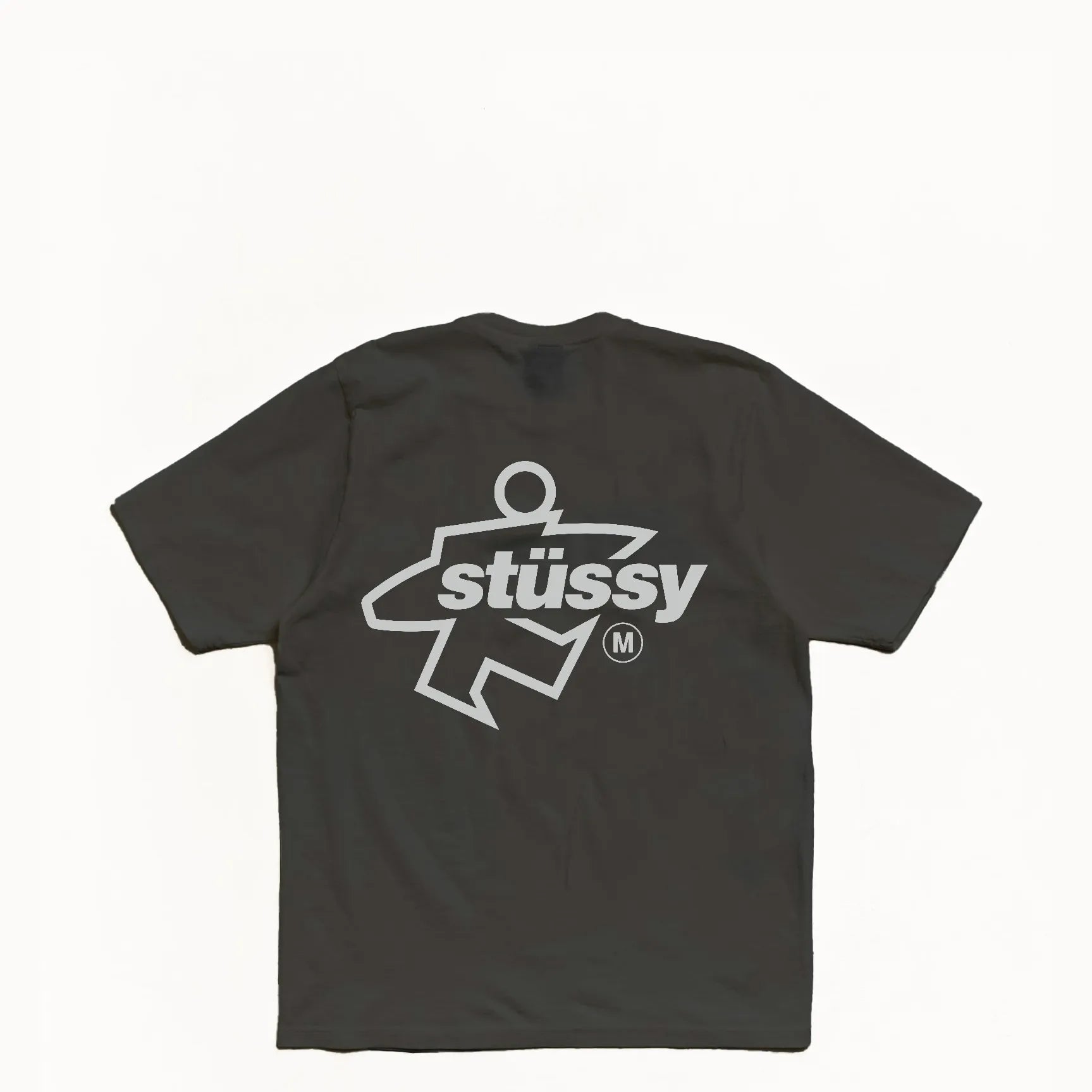Stussy Surf Size Pigment Dyed Tee, faded black — available at Norwood