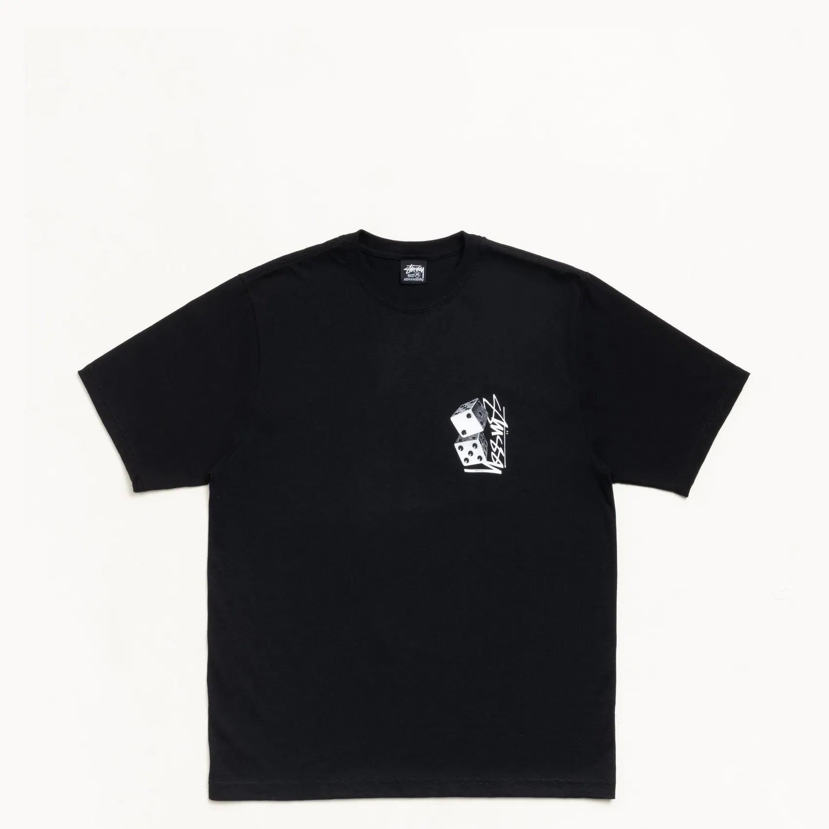 Stussy Tall Dice Tee, black — available at Norwood
