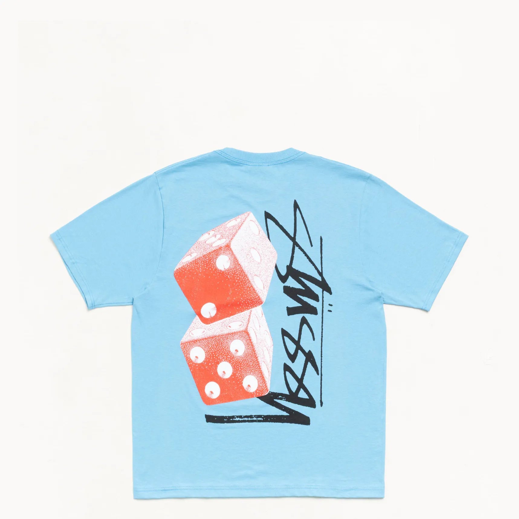 Stussy Tall Dice Tee, sky blue — available at Norwood