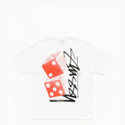 Stussy Tall Dice Tee, white — available at Norwood