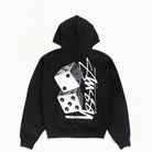 Stussy Tall Dice Zip Hood, black — available at Norwood