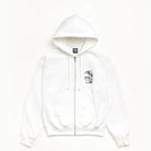 Stussy Tall Dice Zip Hood, off white — available at Norwood