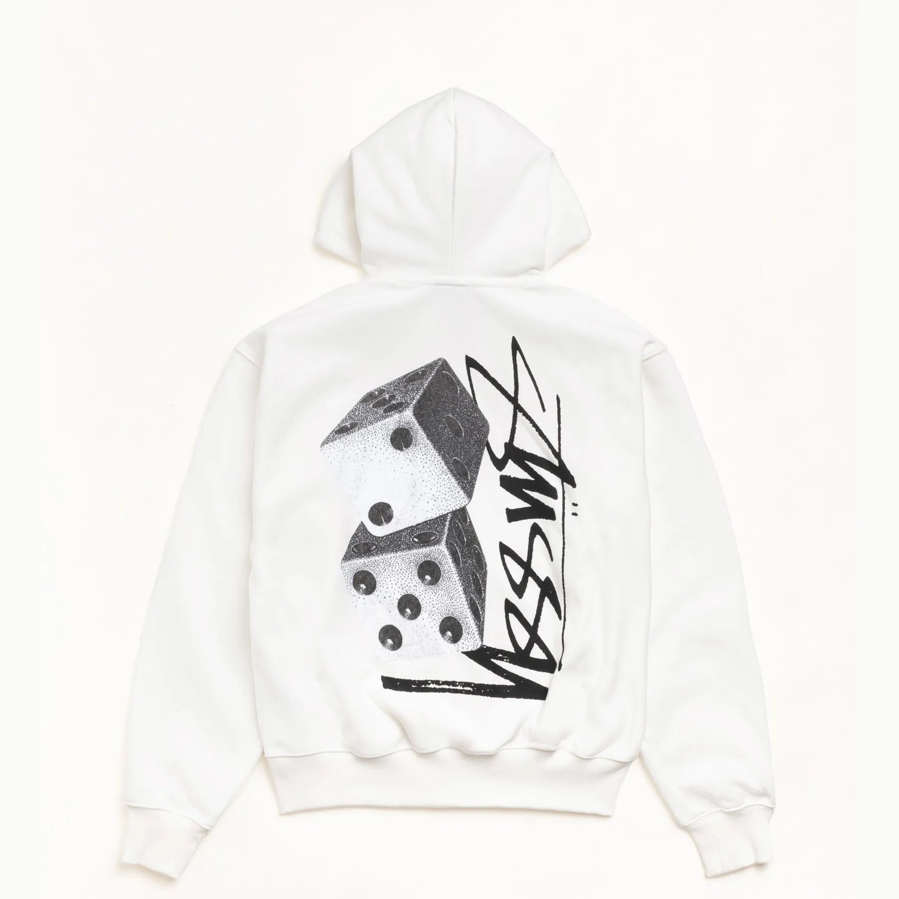 Stussy Tall Dice Zip Hood, off white — available at Norwood