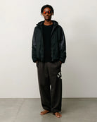 Stussy Varsity Fleece Pant, washed black — available at Norwood