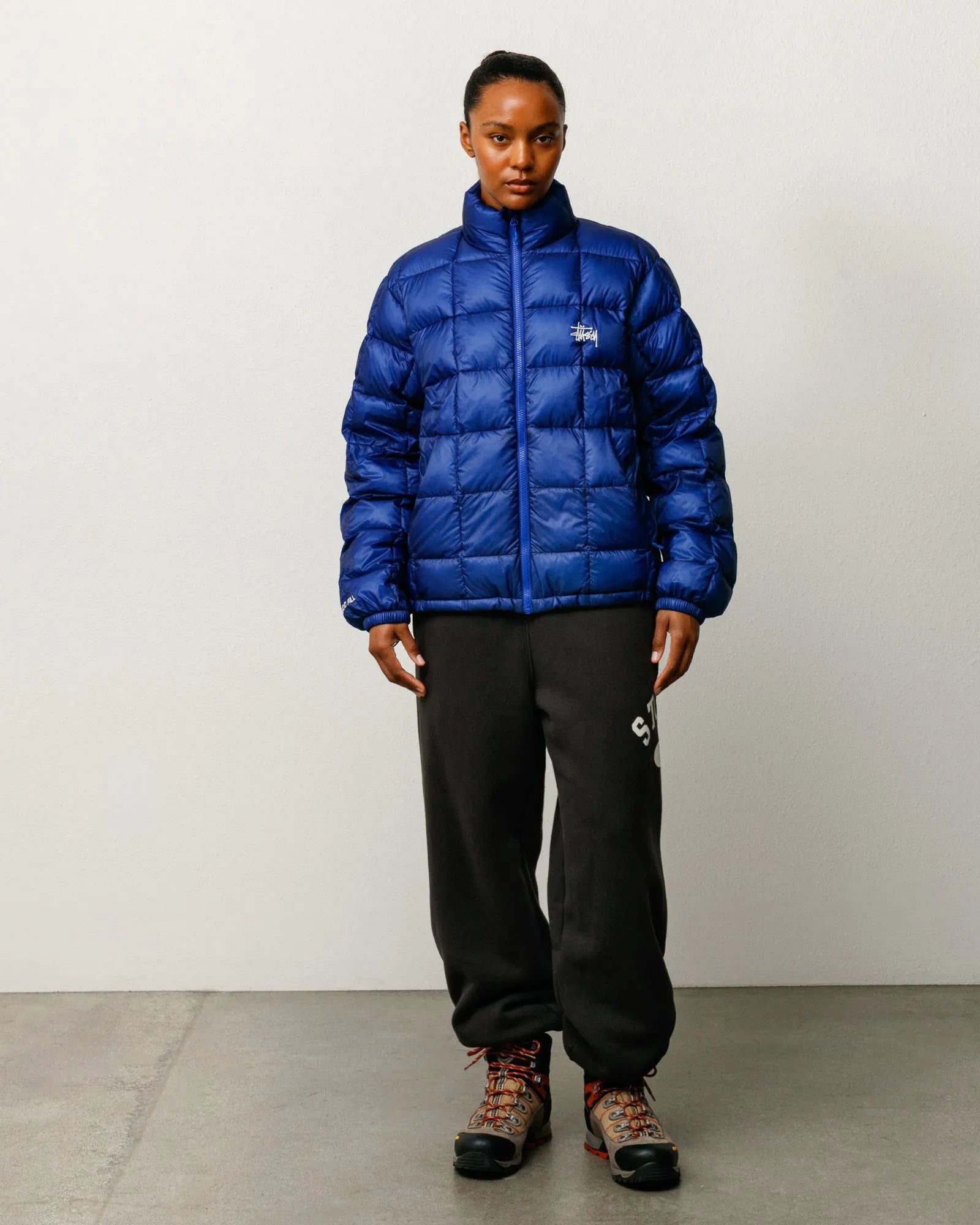Stussy Varsity Fleece Pant, washed black — available at Norwood