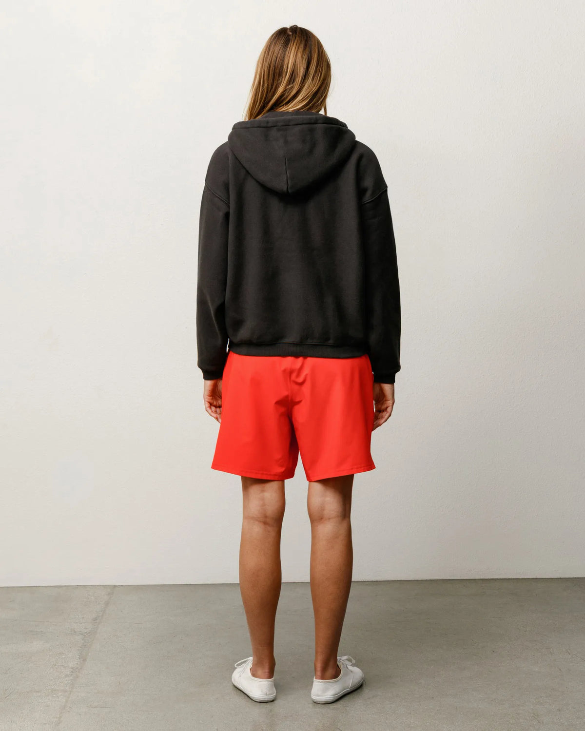 Stussy Varsity Zip Hood, washed black — available at Norwood