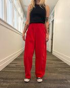 CUB Brett Pant (Pre-Sale For Nov. 1, 2026 Delivery), cherry velveteen — available at Norwood