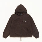 Stussy Waxed Cotton Beach Shell, brown — available at Norwood