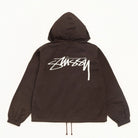 Stussy Waxed Cotton Beach Shell, brown — available at Norwood