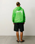 Stussy Waxed Cotton Beach Shell, kiwi — available at Norwood
