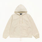 Stussy Waxed Cotton Beach Shell, stone — available at Norwood