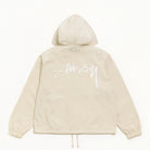 Stussy Waxed Cotton Beach Shell, stone — available at Norwood