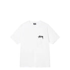 Stussy Withered Flower Tee, white — available at Norwood