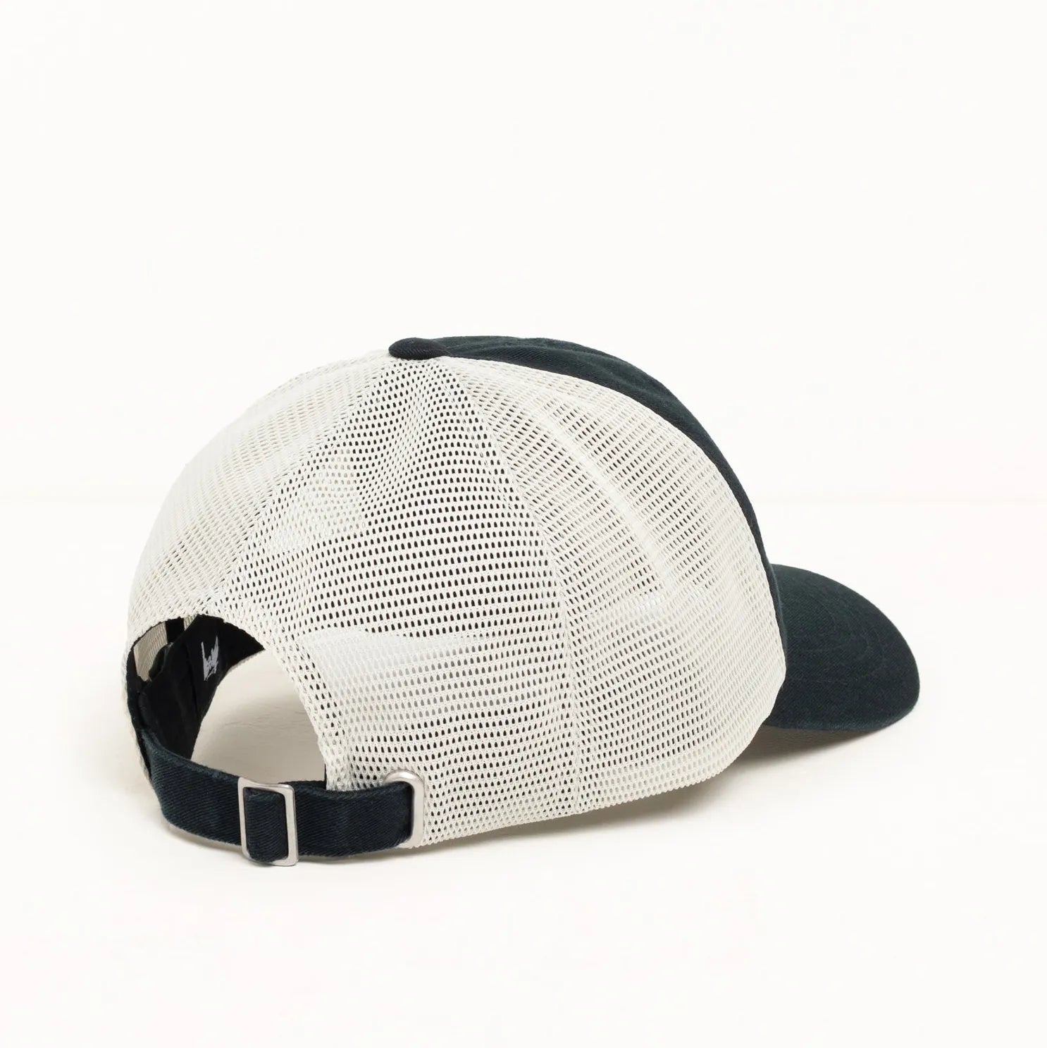 Stussy Workgear Low Profile Strapback Cap, black — available at Norwood