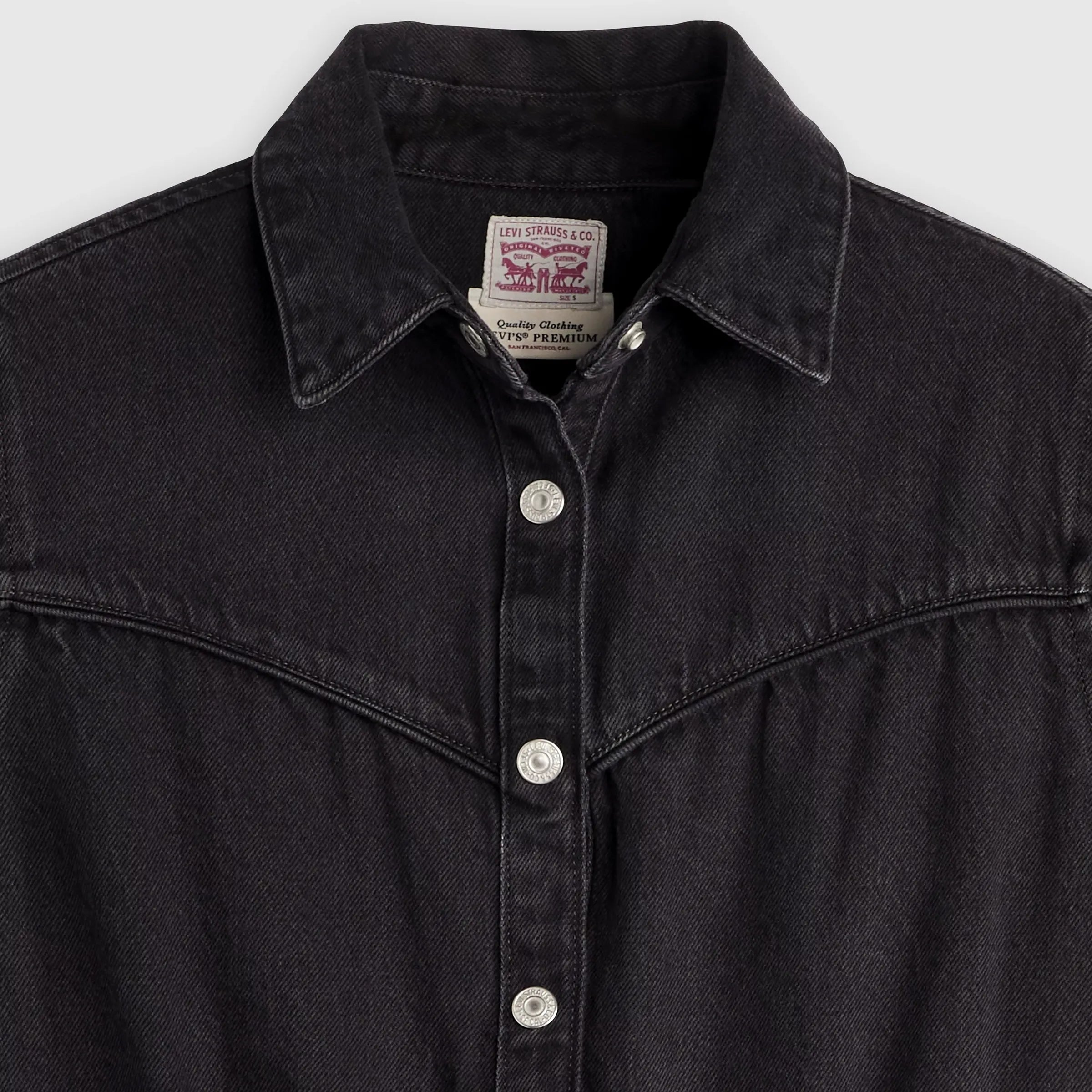 Levi's Womens Logan Short Sleeve Western Dress, capturing moments — available at Norwood