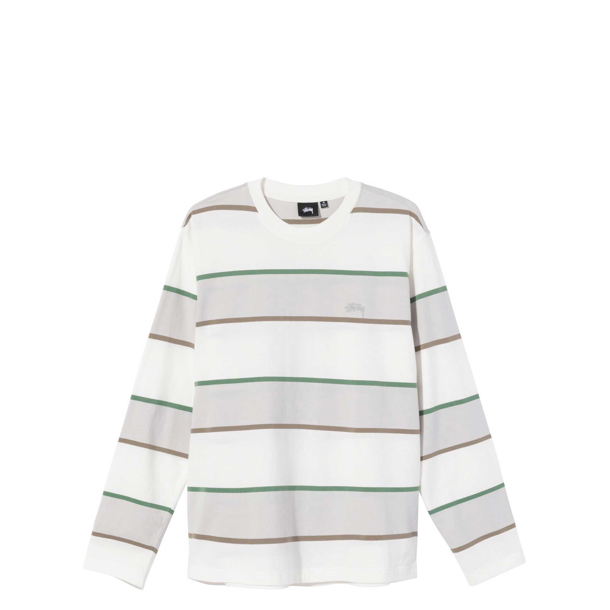 Stussy Bold Stripe Longsleeve Crew — available at Norwood