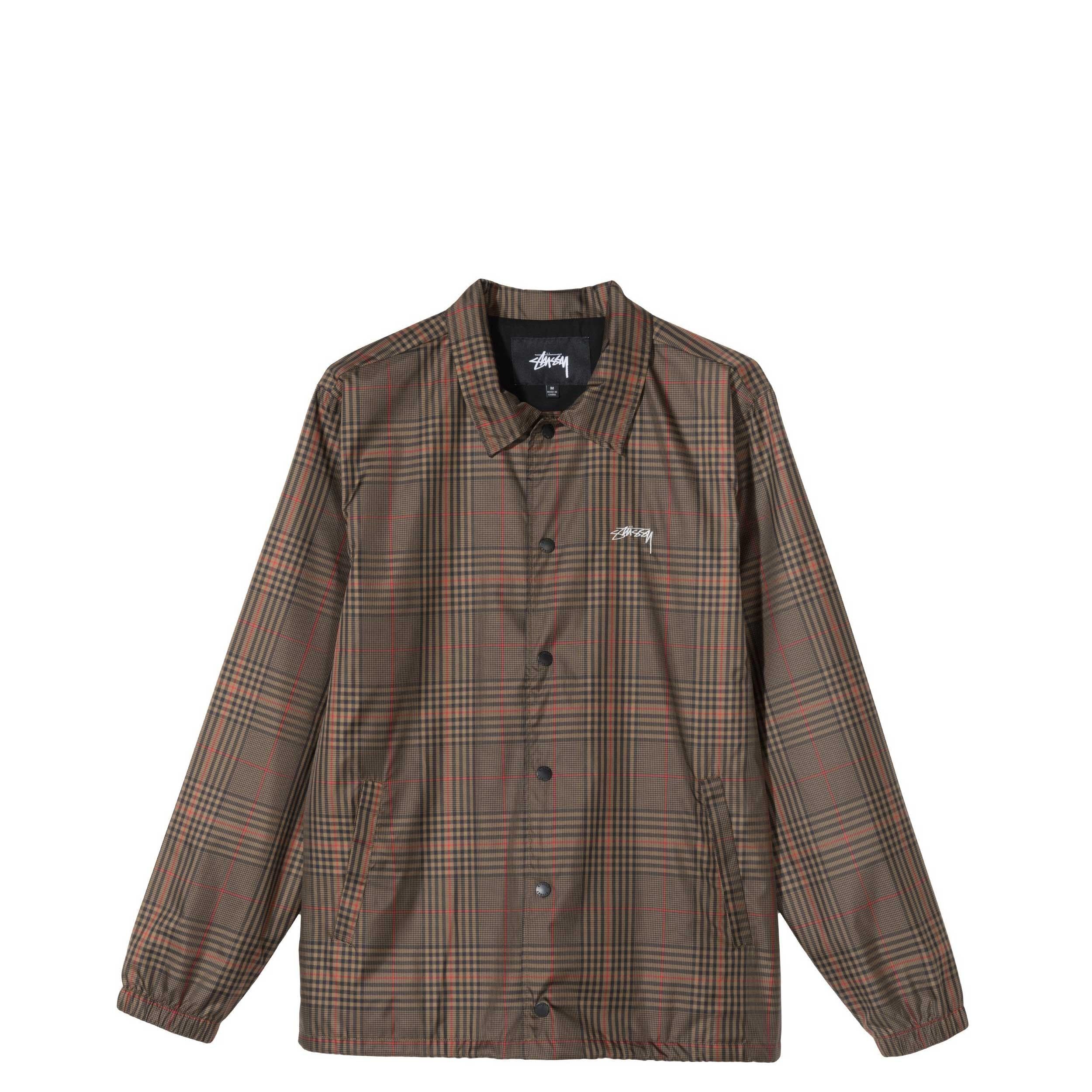 Stussy checkered coach jacket Clearance