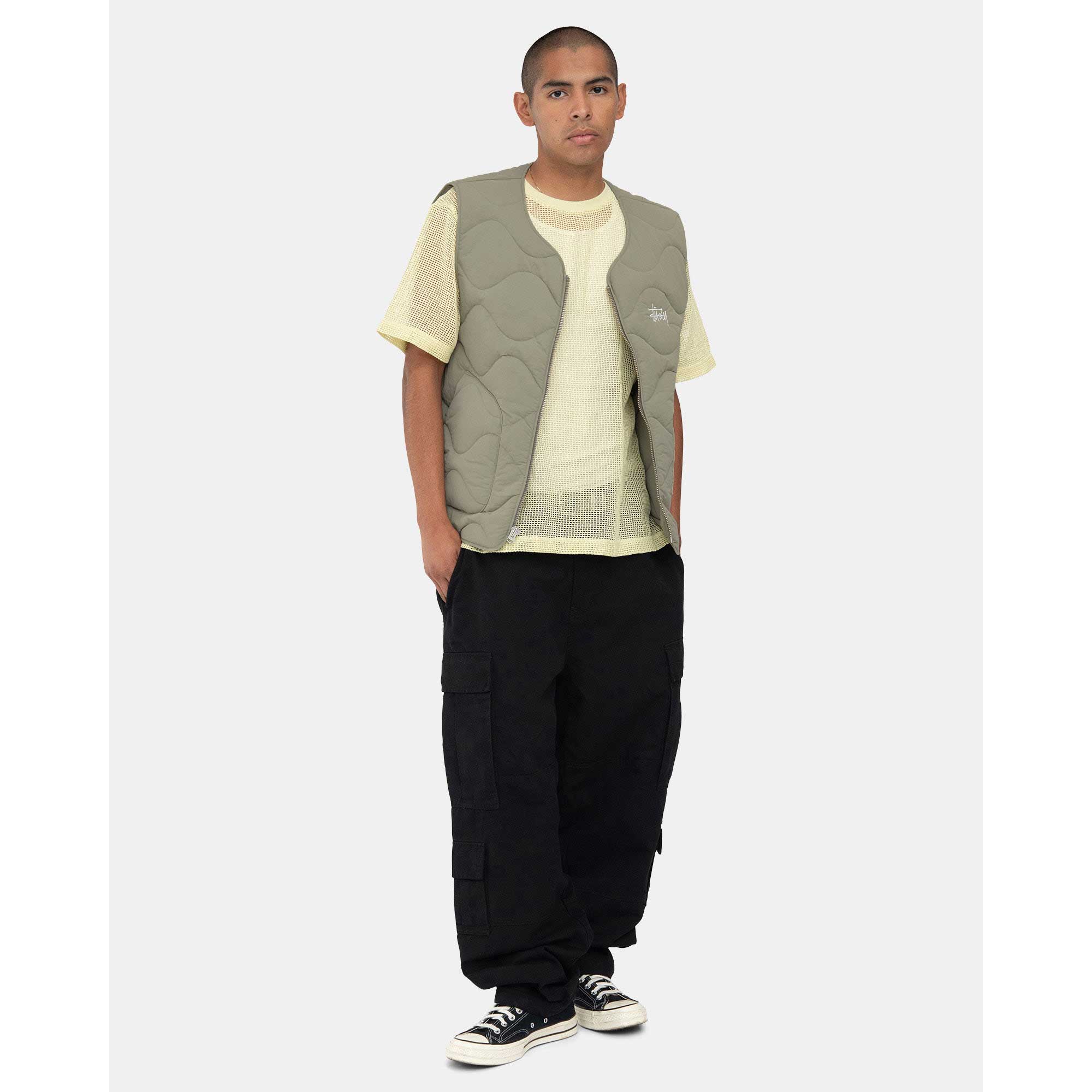 Stussy Recycled Nylon Liner Vest — available at Norwood