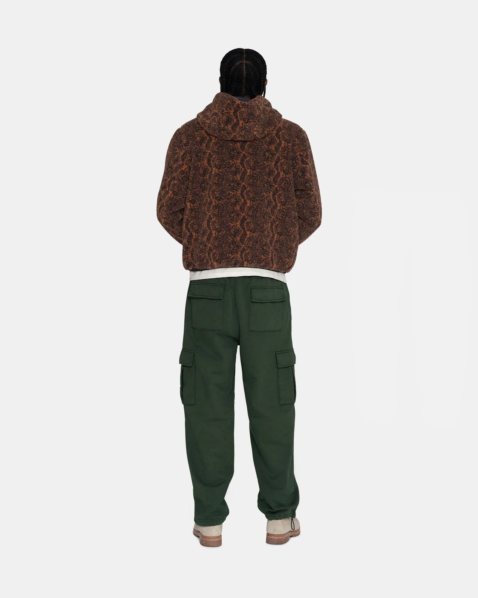Stussy Snake Jacquard Sherpa Jacket — available at Norwood