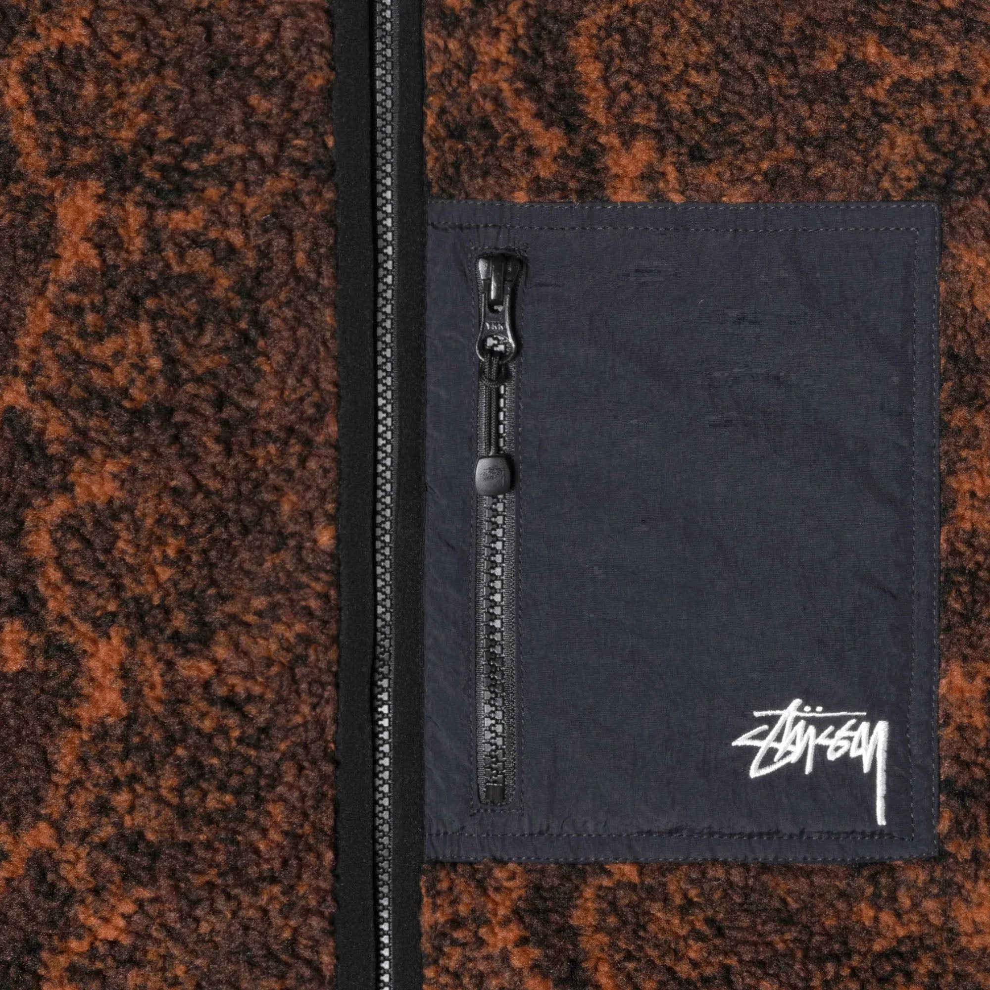 Stussy Snake Jacquard Sherpa Jacket — available at Norwood
