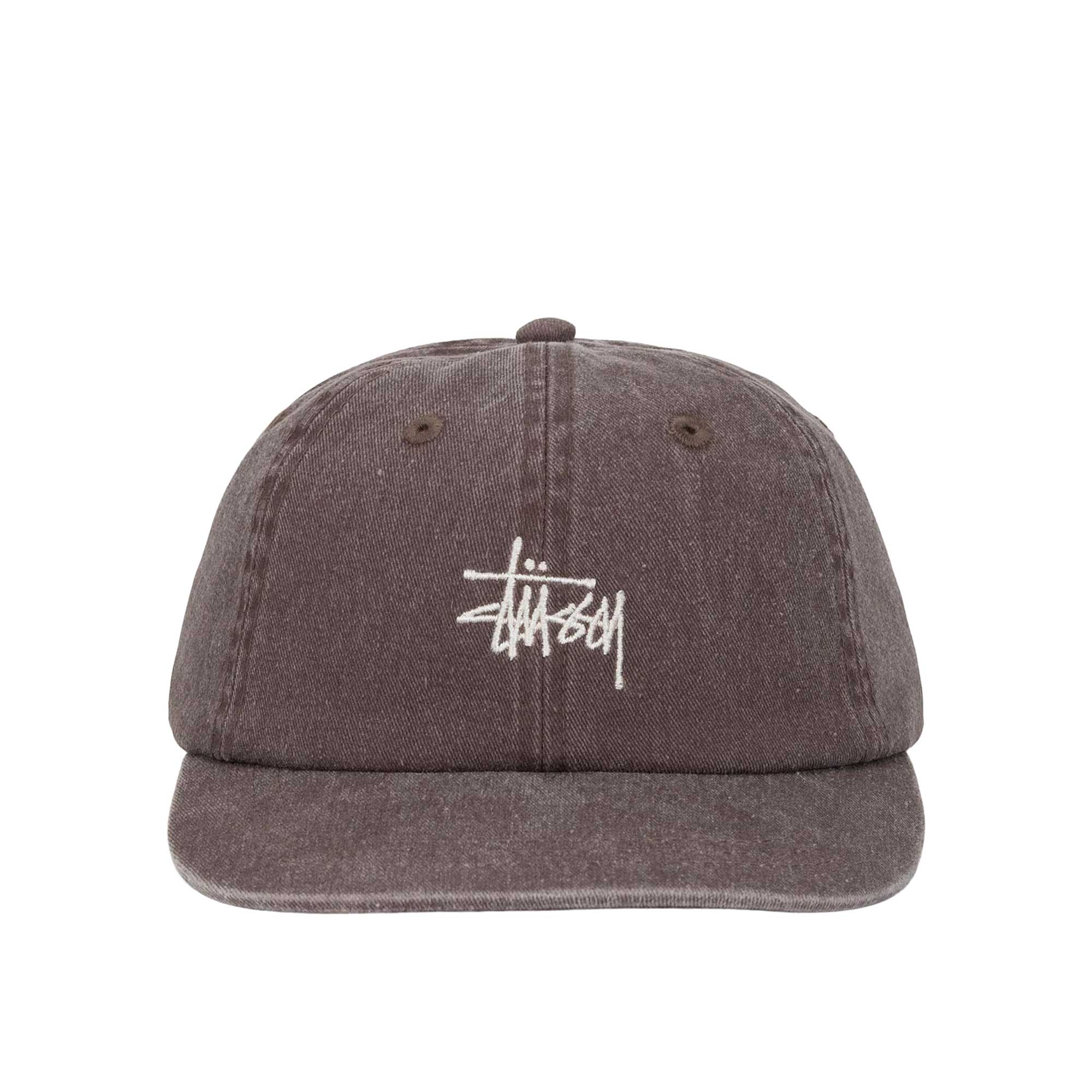 Stussy Washed Stock Low Pro Cap, Mud