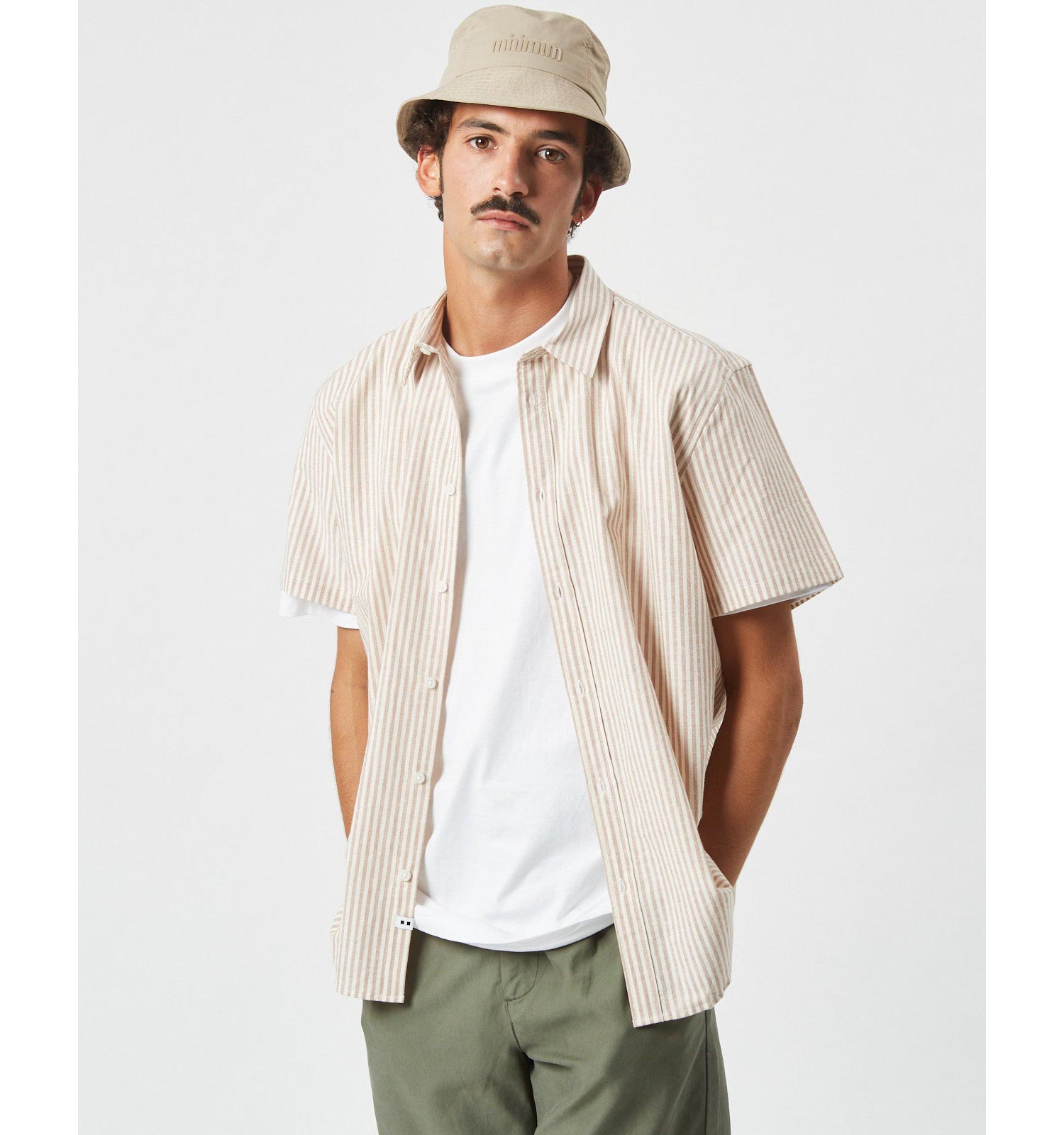 Minimum Eric Short Sleeve Striped Shirt — available at Norwood
