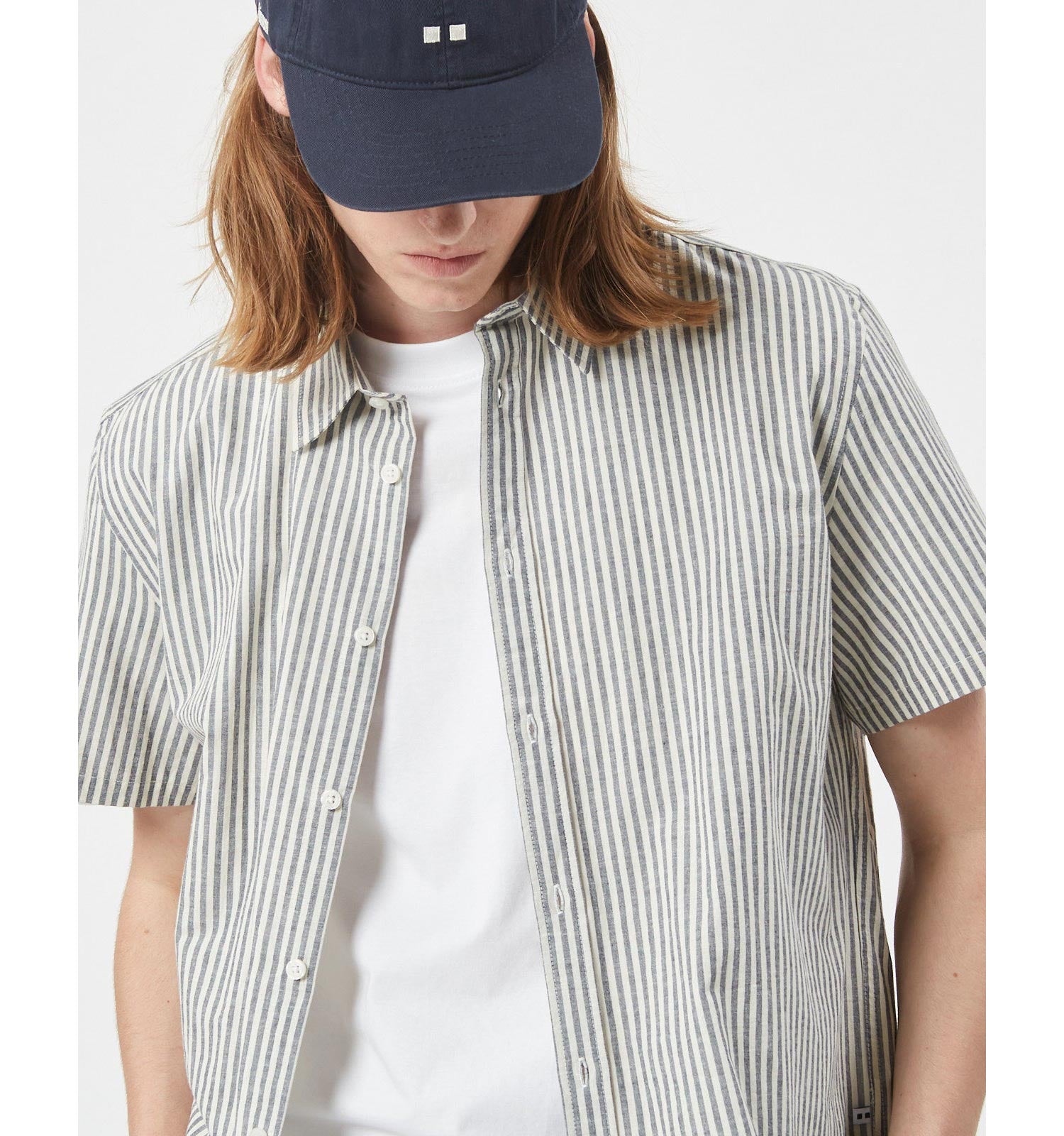 Minimum Eric Short Sleeve Striped Shirt — available at Norwood