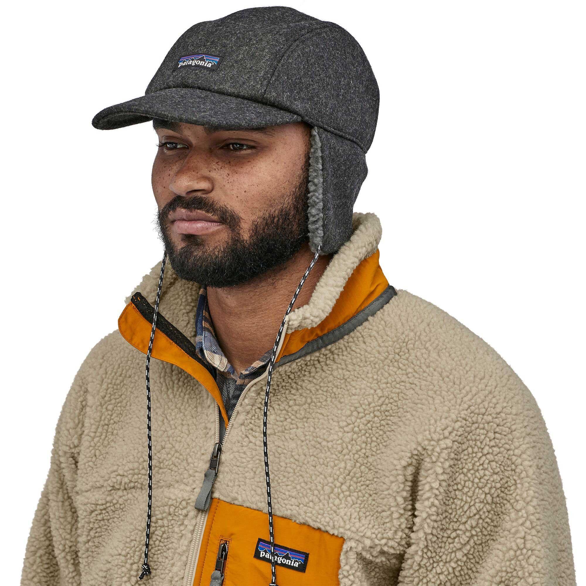 Patagonia recycled wool ear flap cap stores Clearance