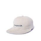 The Quiet Life Serif Cord 5 Panel Camper Hat - Made In Usa, Stone — available at Norwood
