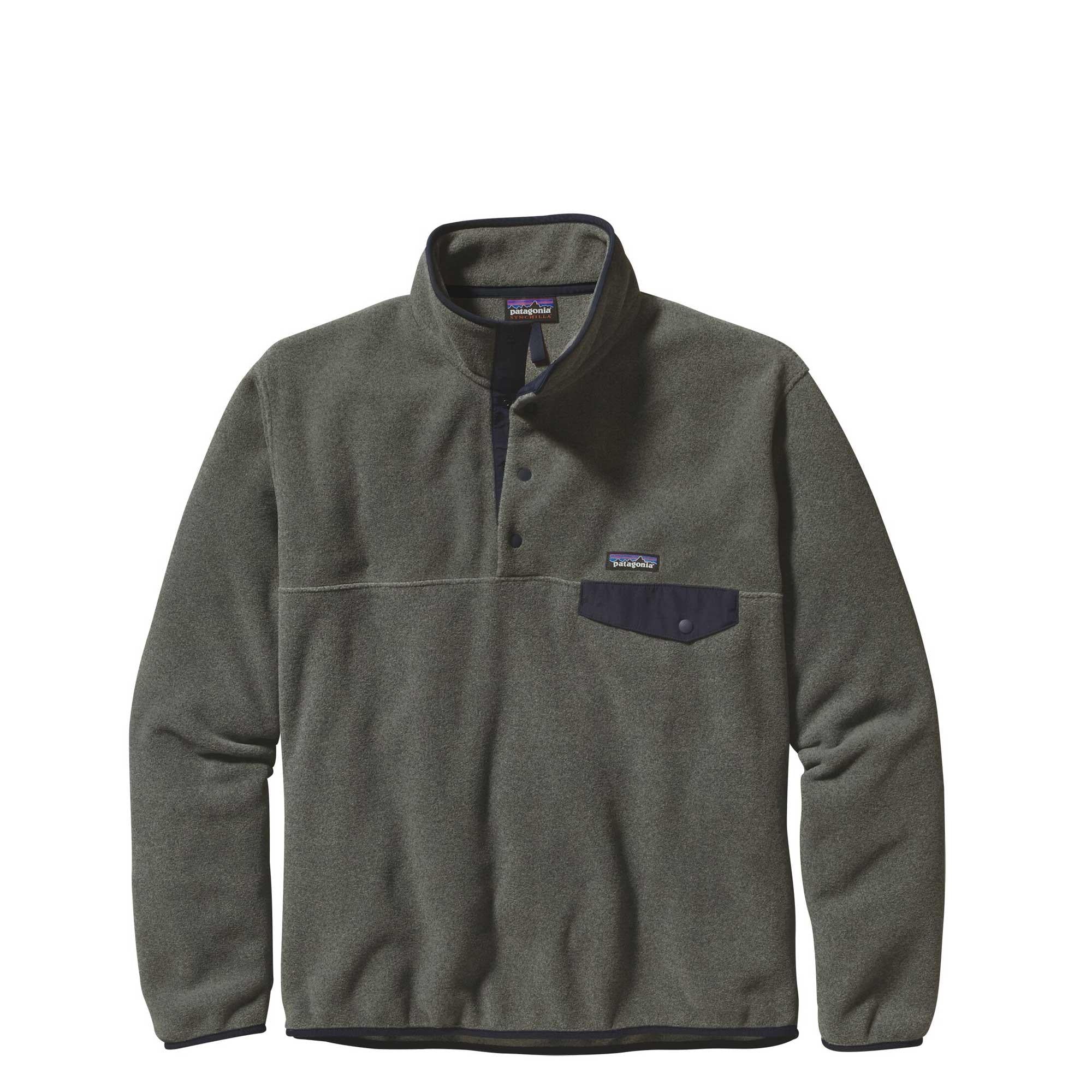 Patagonia Lightweight Synchilla Snap-T pullover fleece, Nickel Patagonia Lightweight Synchilla Snap-T pullover fleece, Nickel