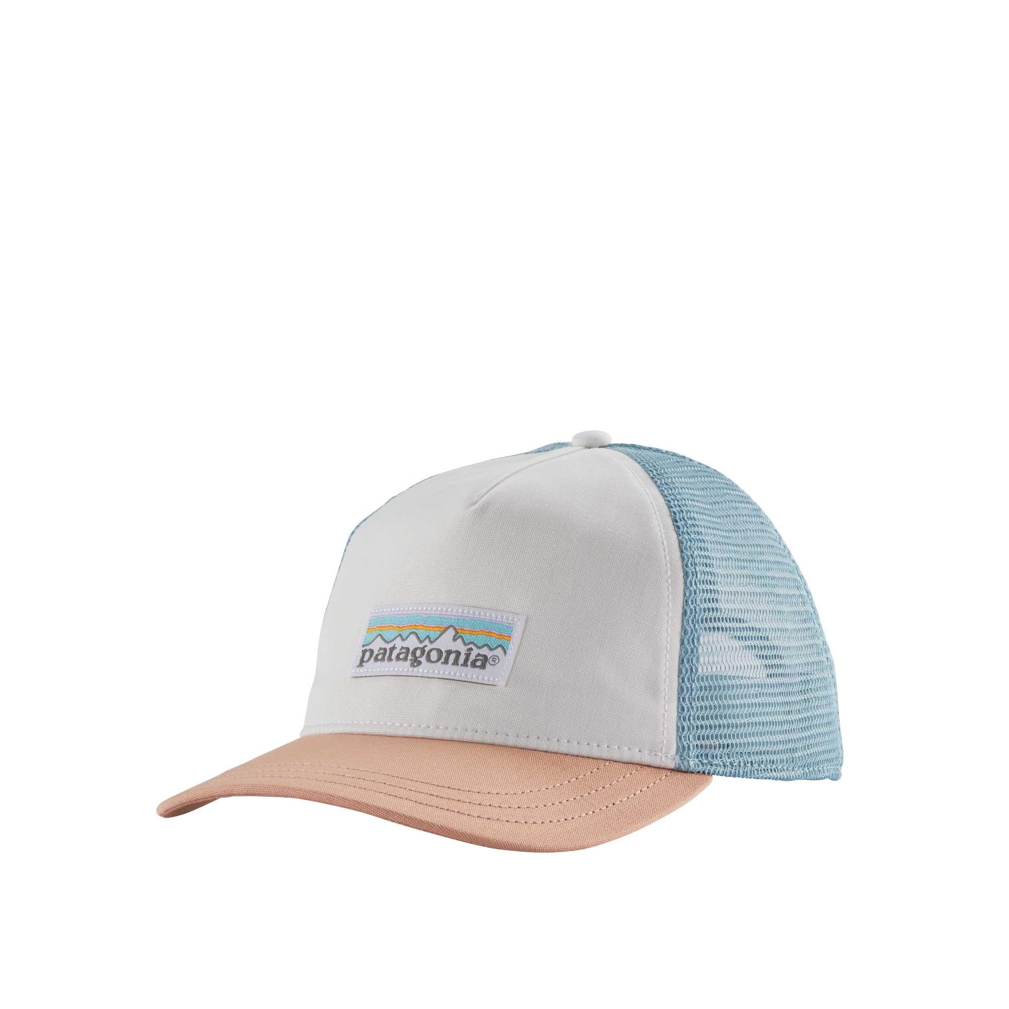 Patagonia W's Pastel P-6 Label Layback trucker hat, white, Default
