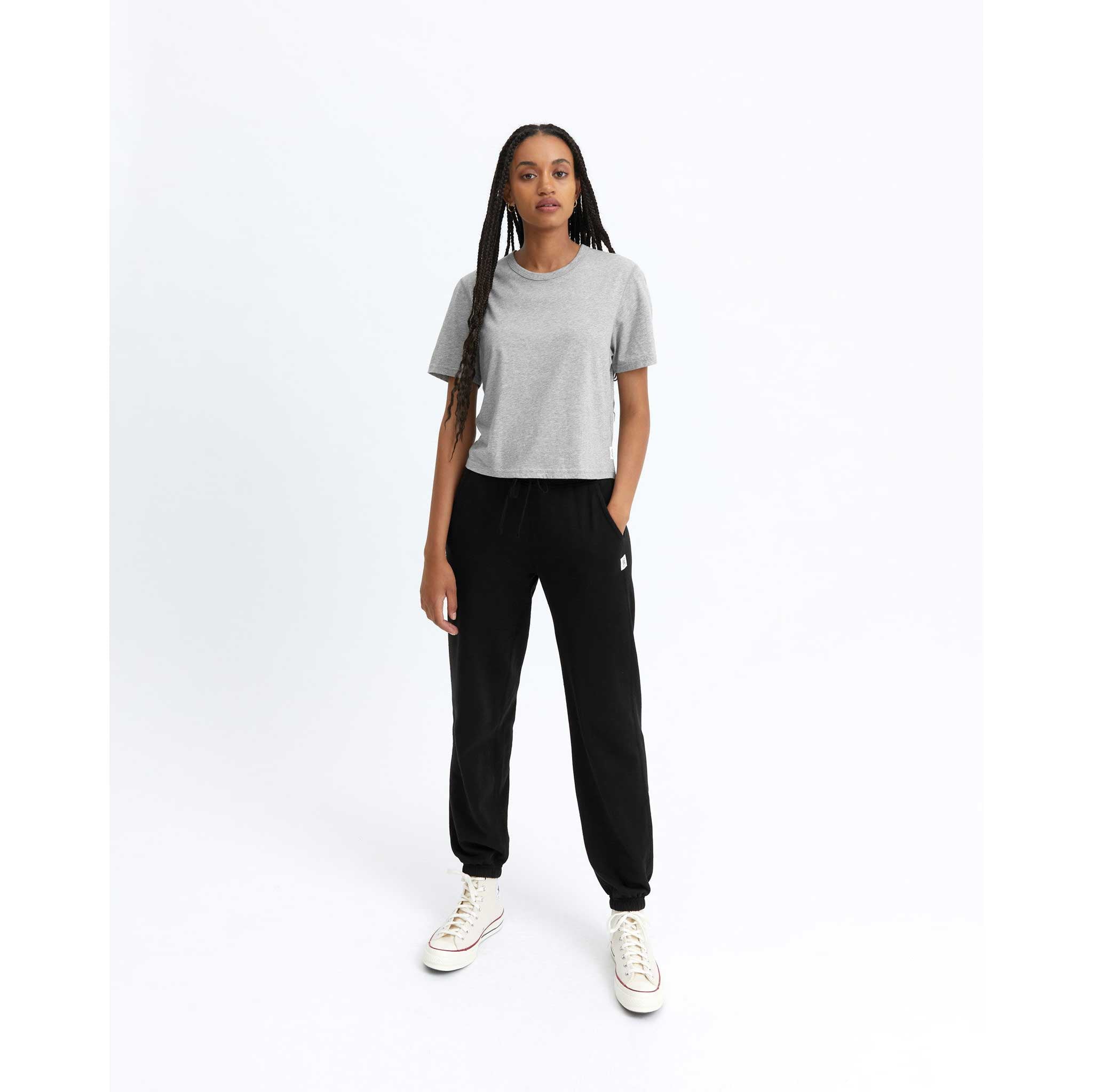 Reigning Champ Womens Pima Jersey Box Fit T-shirt — available at Norwood